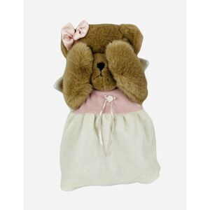RARE Vtg 90s Mango Teddy Bear Peekaboo Angel Plush Magnetic Jointed Anchorage AK